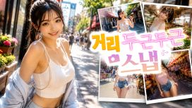 거리 두근두근 스냅