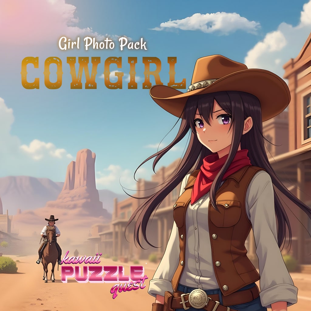 Kawaii Puzzle Quest - Cowgirl Photo Pack (한국어판)