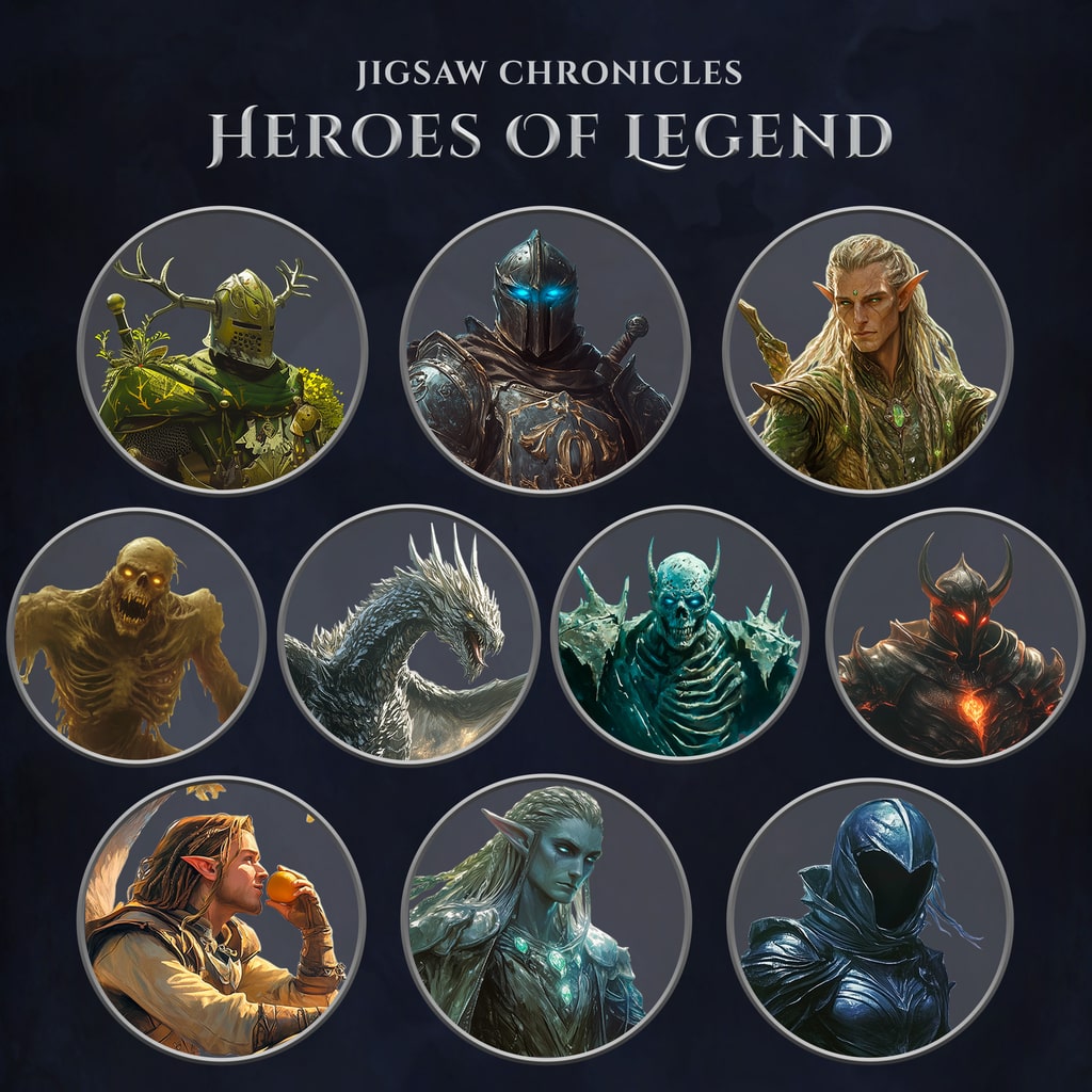 JIGSAW CHRONICLES: Heroes of Legend I Bundle of Heroes (영어)